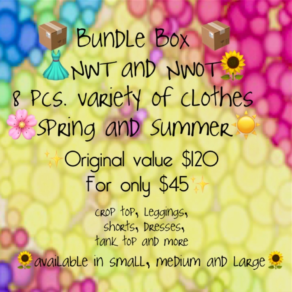 Variety of clothes for spring and summer!!
